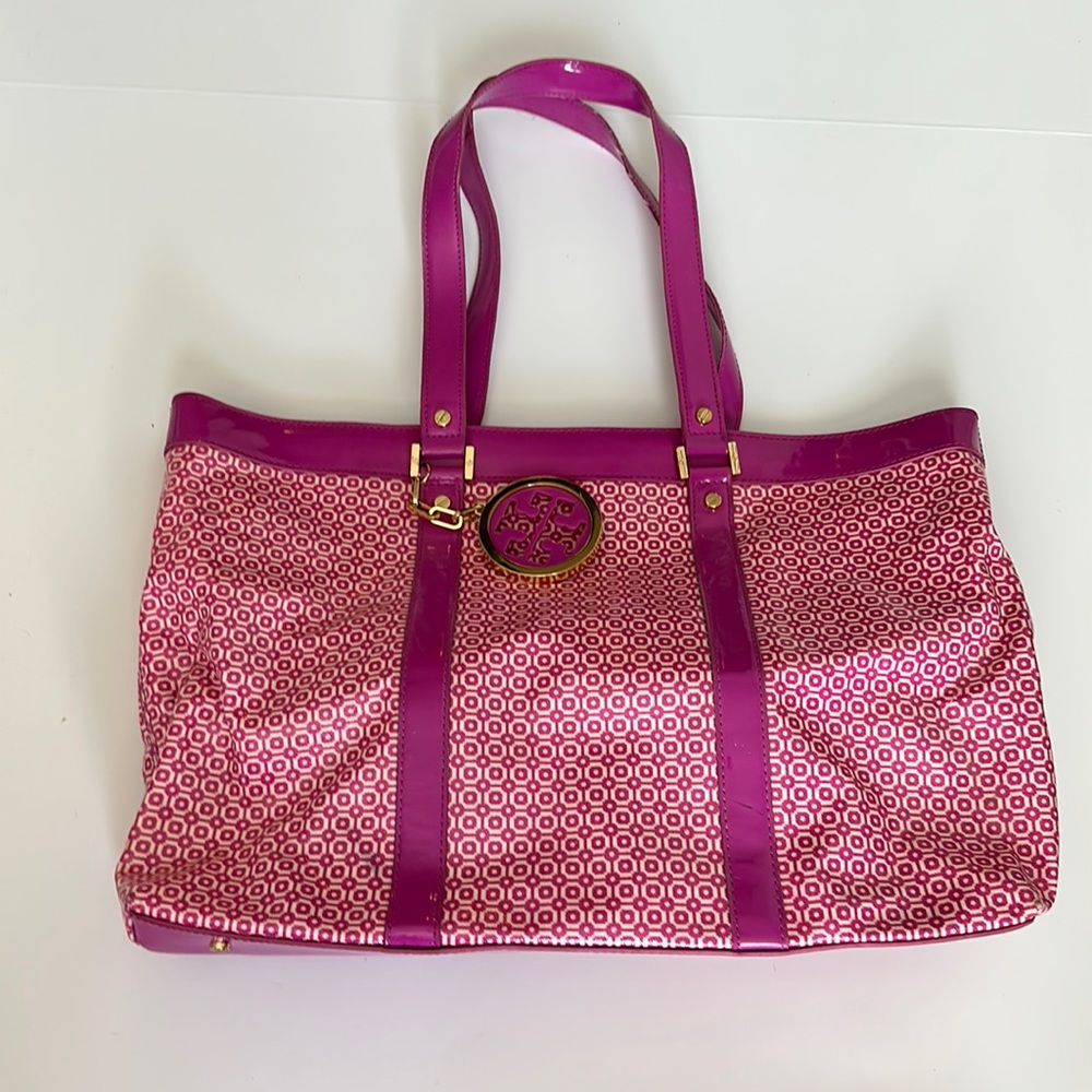 Tory Burch purple tote
